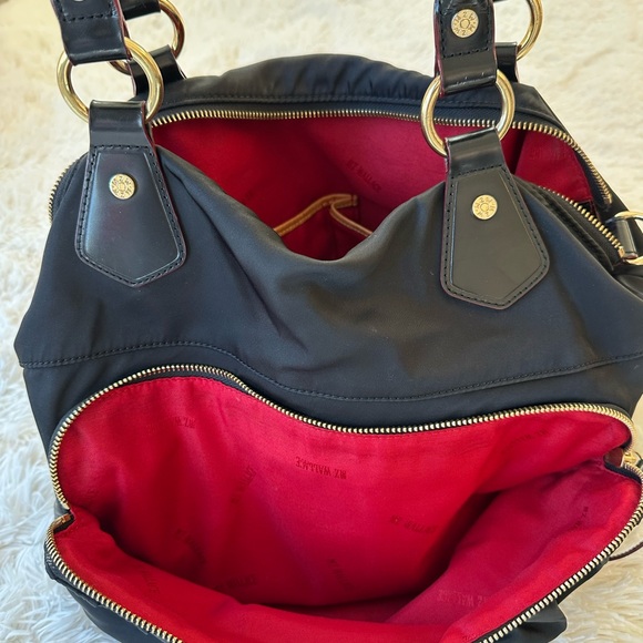 MZ Wallace Jane Bedford Black Nylon Shoulder Travel Bag - Picture 13 of 16